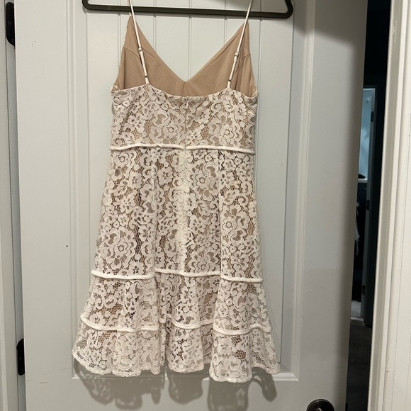 Lush: Cream and white lace dress - S - Minor discoloring (pictured) - Picture 2 of 4